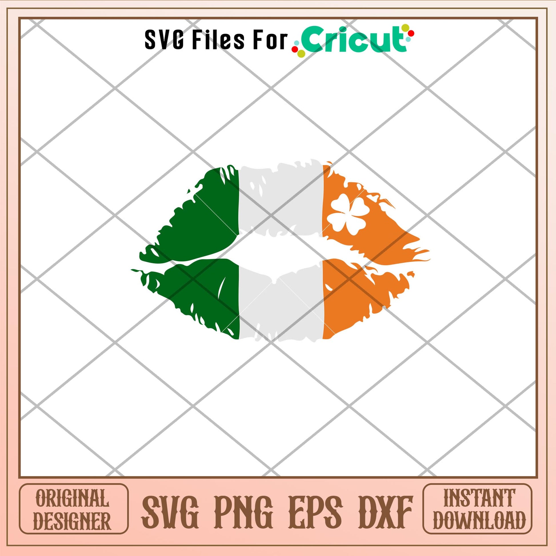 Kiss Lips Irish Flag, Kiss Lips Irish Flag Svg