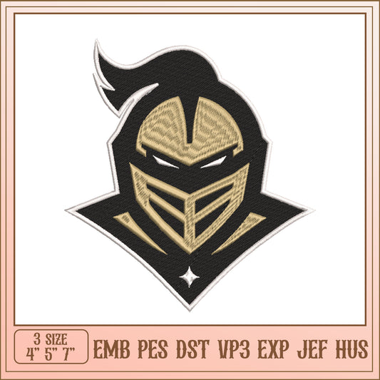 Knight Embroidery Design - 3 Sizes
