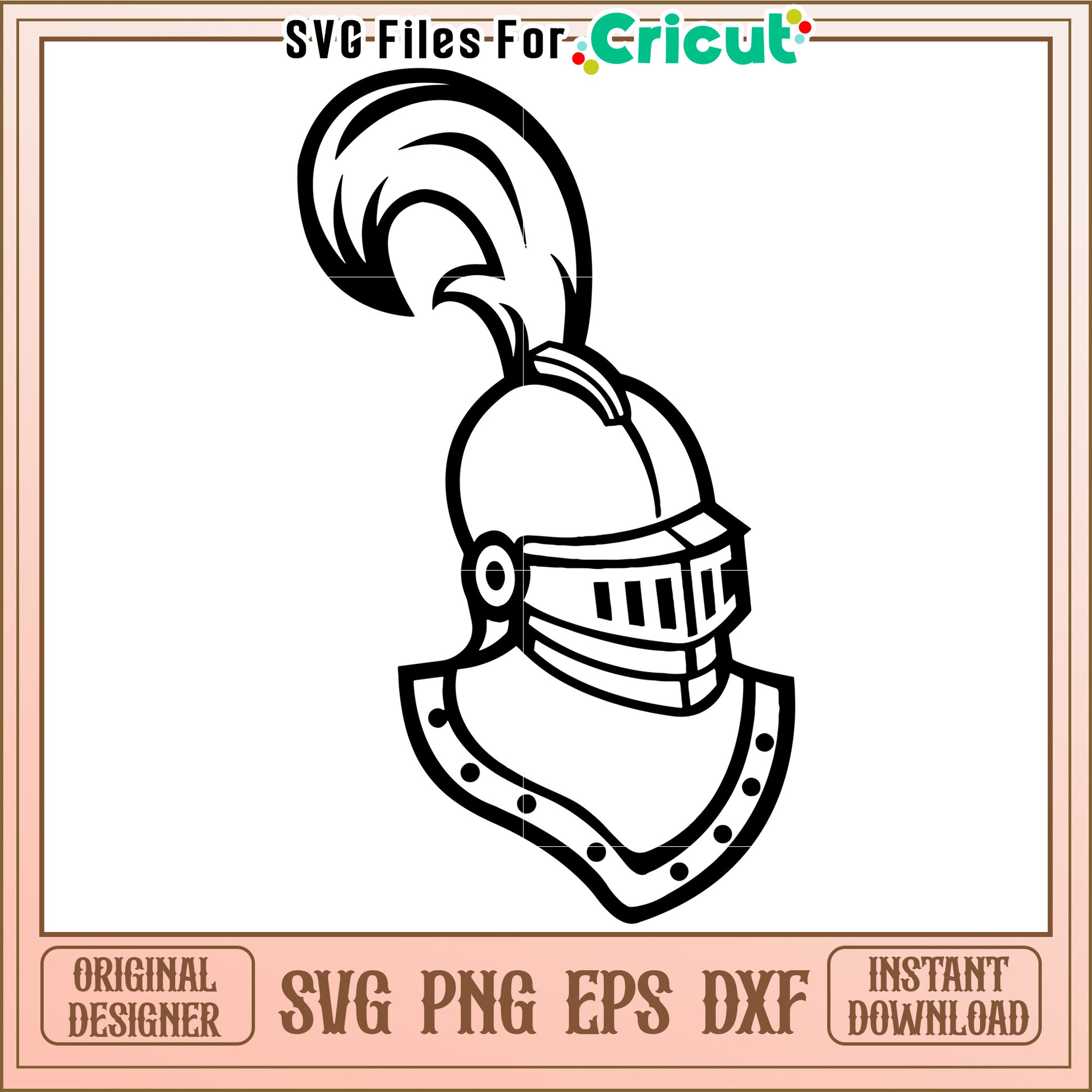 Knight Helmet SVG Design for Cricut Projects, Perfect for Crafts and Decor