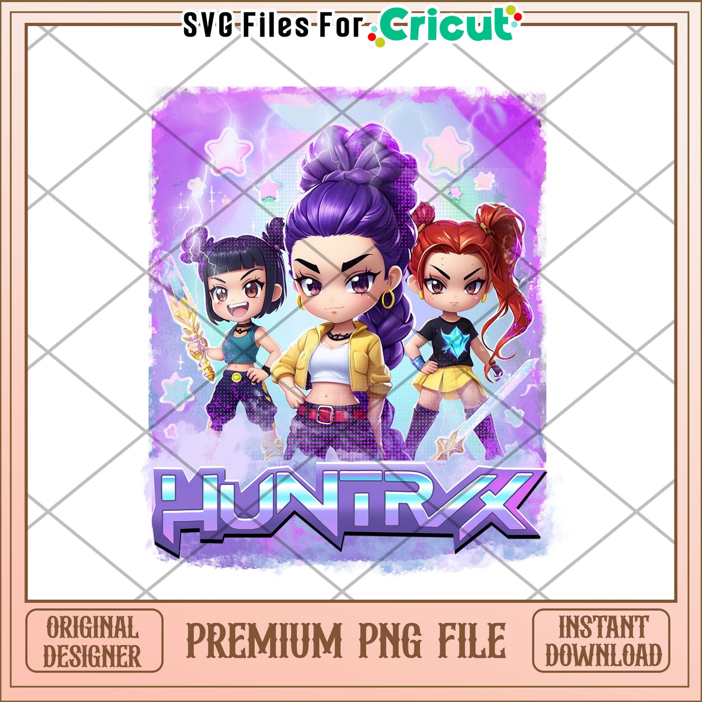 Kpop Demon Hunters Huntrix png, demon hunters png, huntrix png