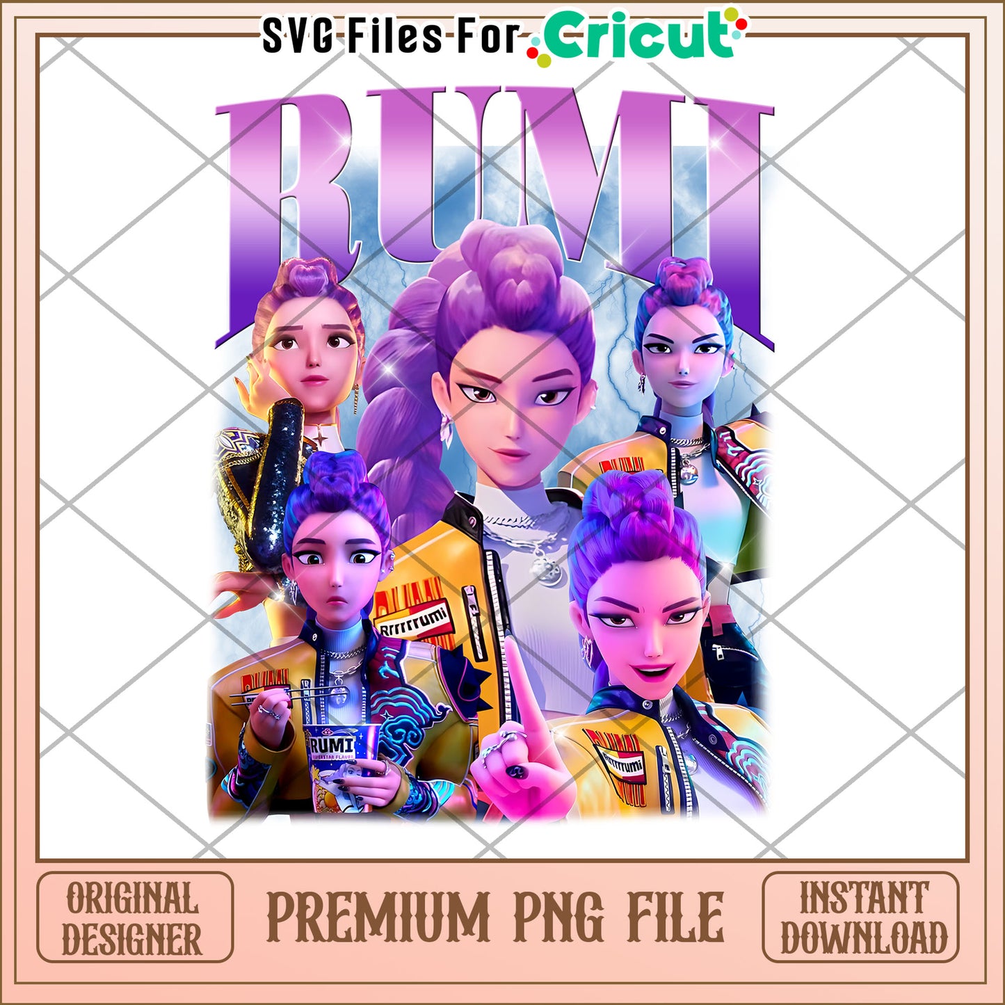 Kpop Demon Huntrix Rumi png, kpop demon hunters png, huntrix band png