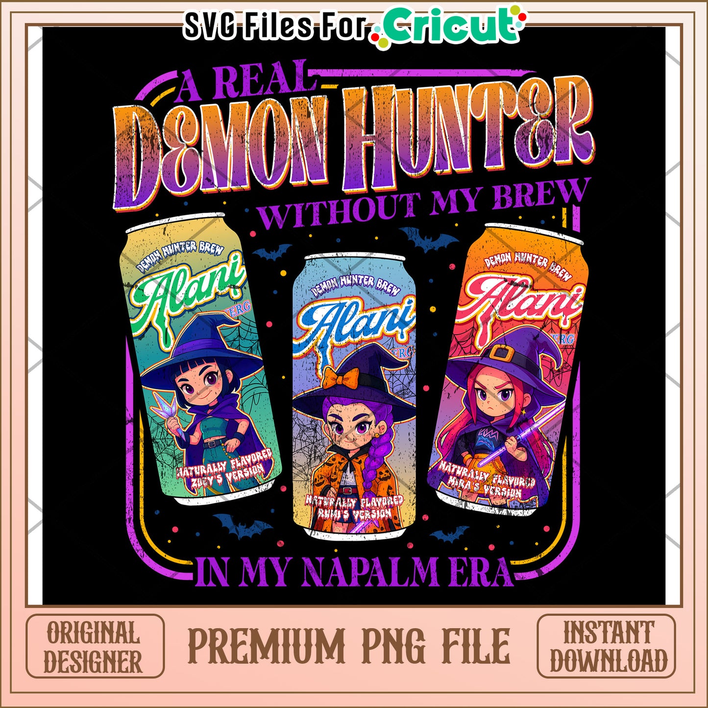Kpop Hunter Brew Huntrix Alani Halloween png, kpop demon hunters png, halloween png