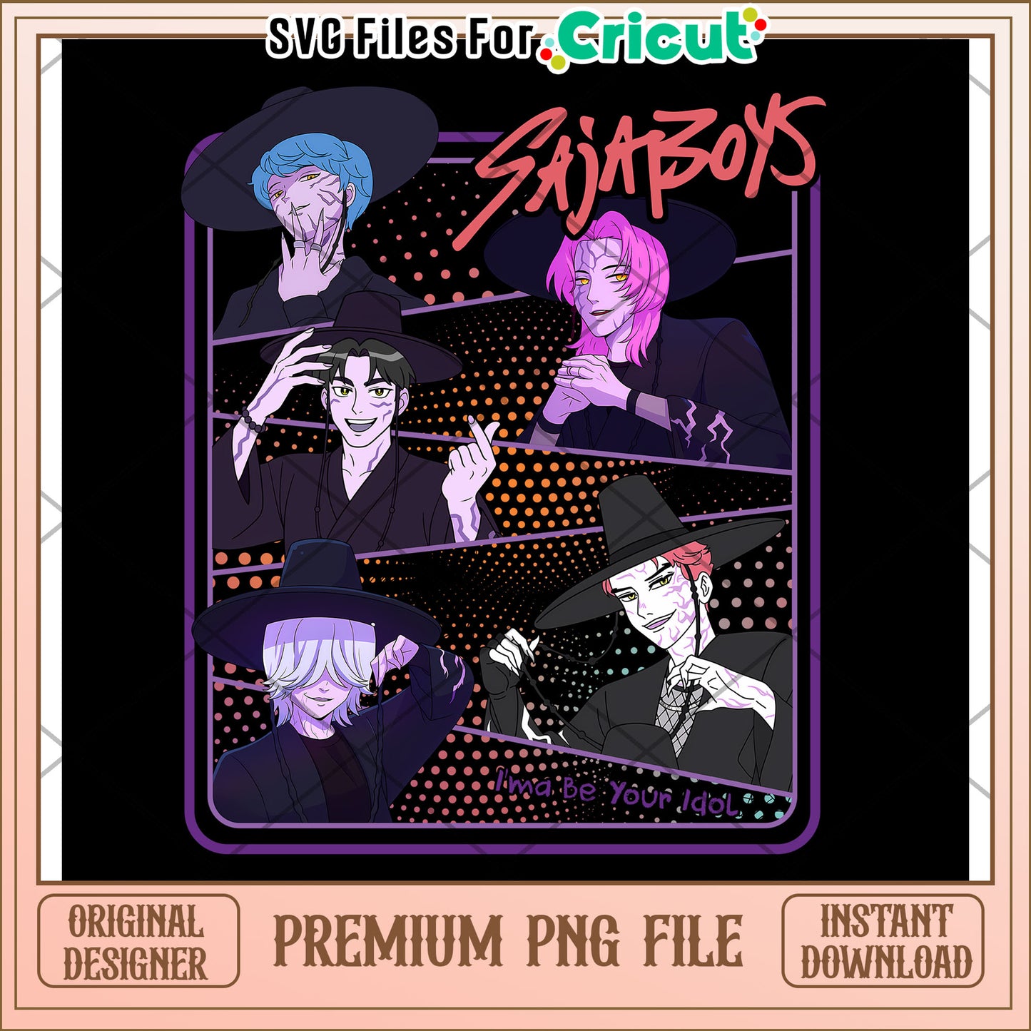 Kpop Hunter Halloween Saja Boys png, kpop demon hunters png, halloween png