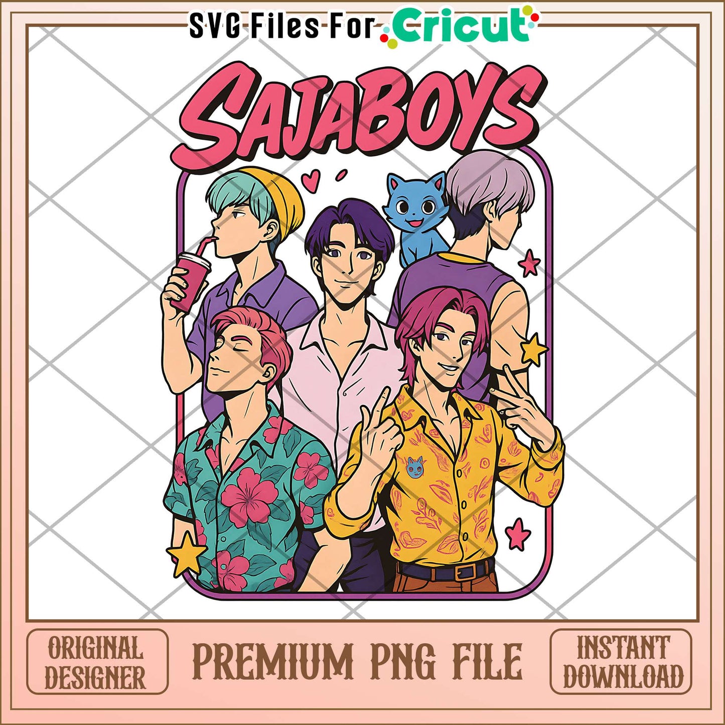 Kpop band logo design png, cute demon slayer png, kpop boy png