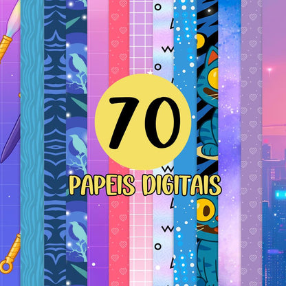 Kpop demon hunters bundle png, kpop anime style bundle png, demon hunters bundle png