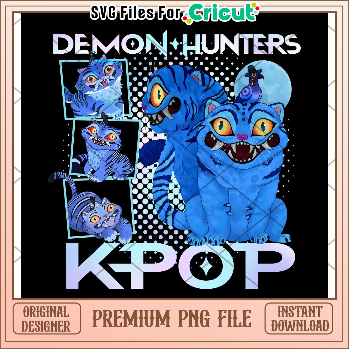 Kpop demon hunter tiger png, huntrix members png, huntrix toys png