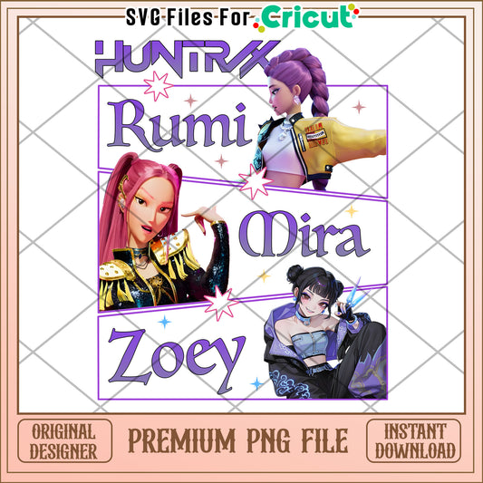 Kpop girls png, kpop songs png, netflix cartoon png