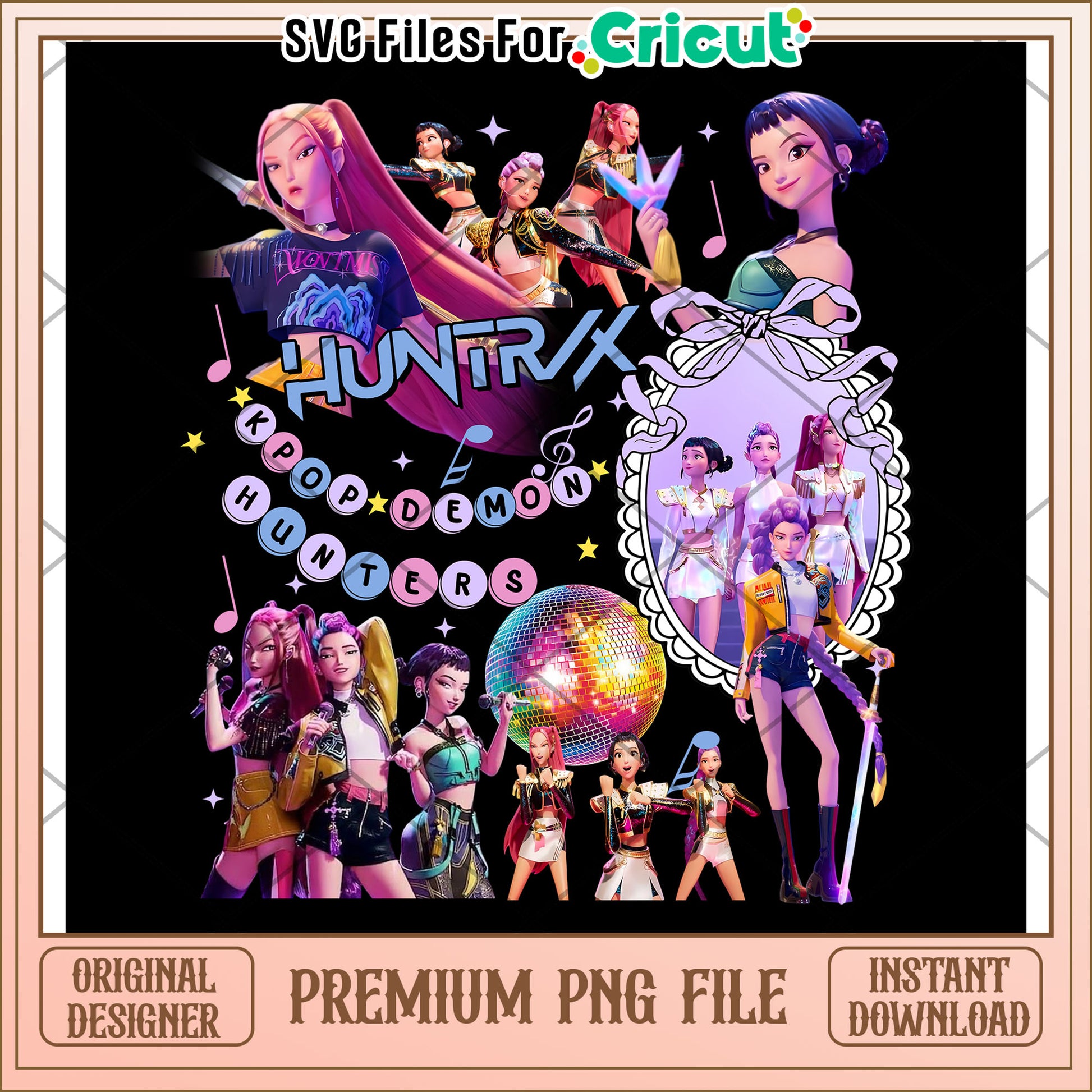 Kpop huntrix demon hunter png, kpop demon hunters png, huntrix band png