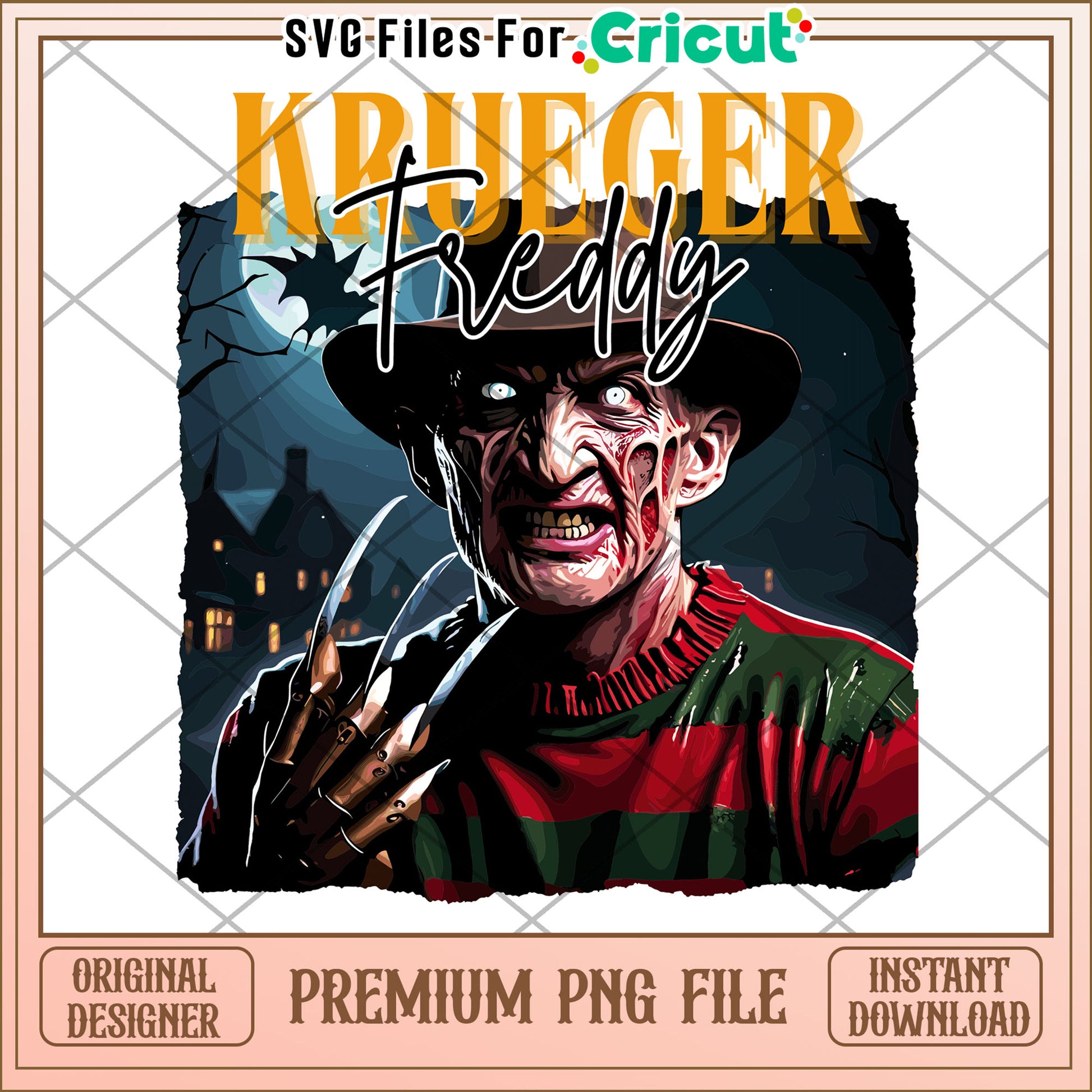 Krueger freddy png, killers characters png, halloween pumpkin png