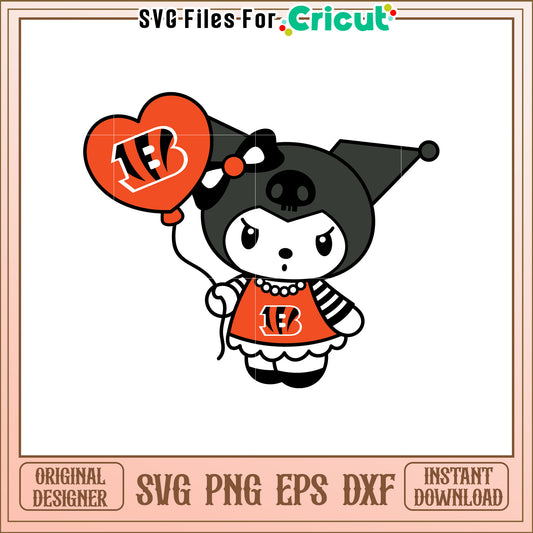 Kuromi Bengals SVG Design