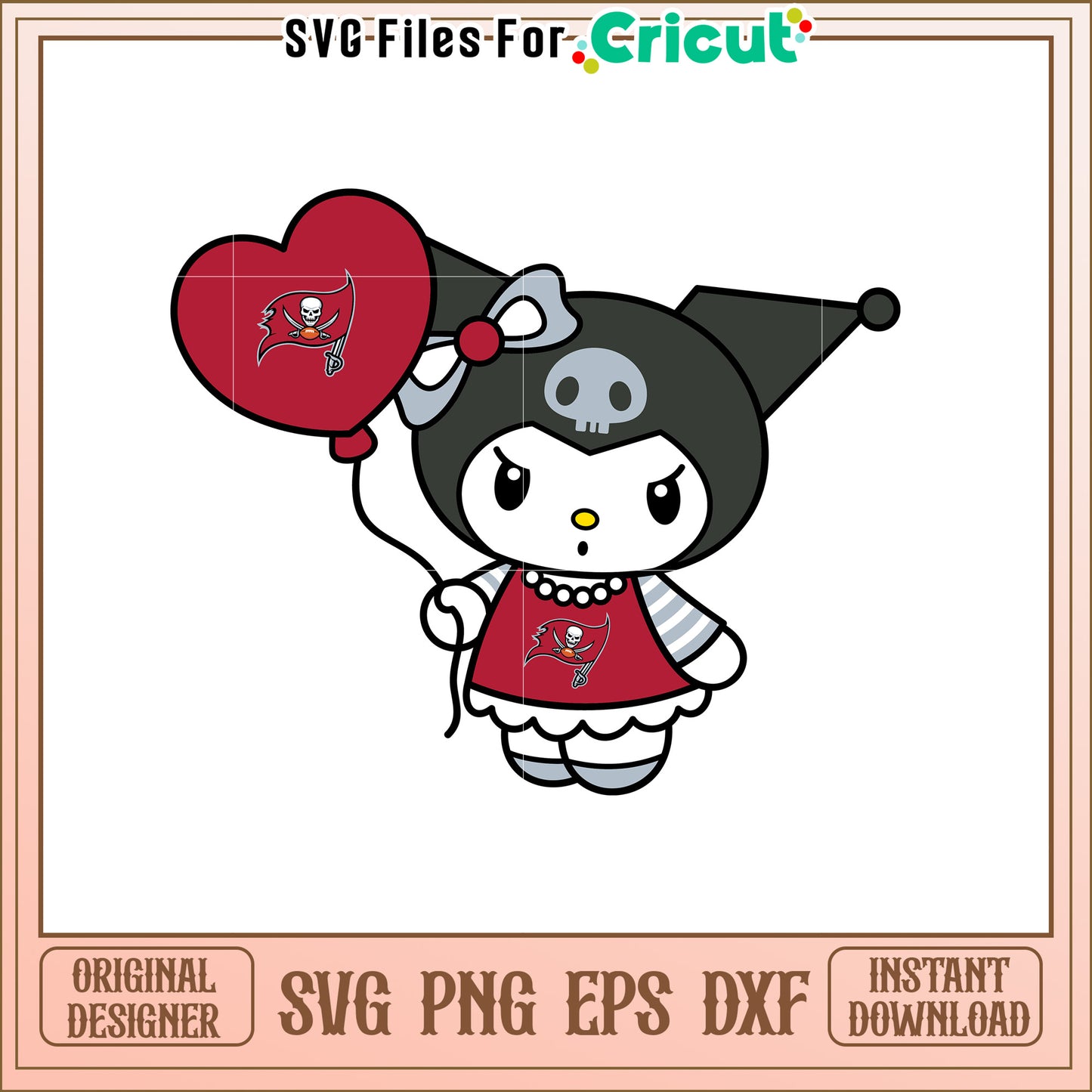 Kuromi Buccaneers SVG Design