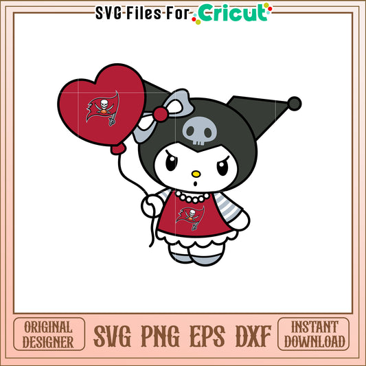 Kuromi Buccaneers SVG Design