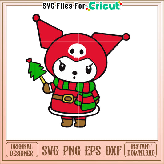 Kuromi Christmas SVG Cut File