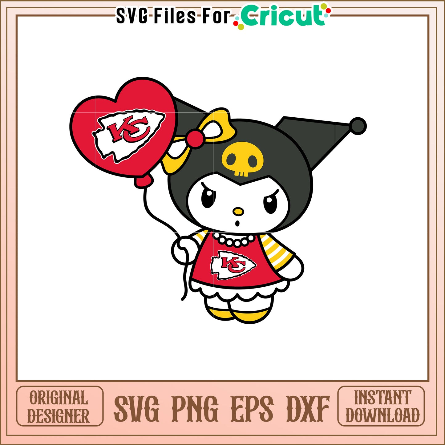 Kuromi Kansas City Chiefs SVG Design