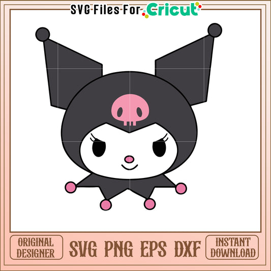 Kuromi SVG Cute Cartoon Character