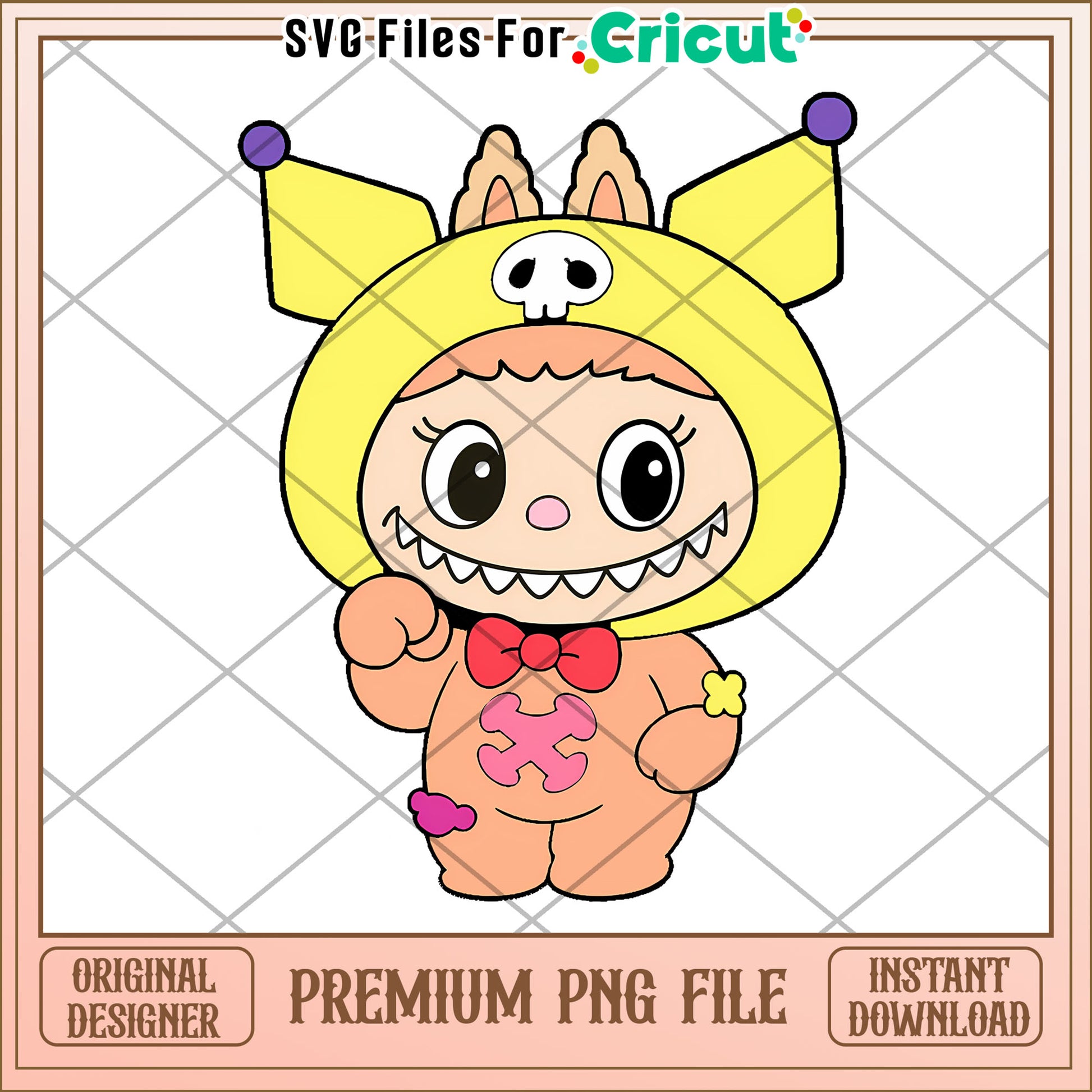 Kuromi labubu png, secret labubu​ png, labubu art​​​ png