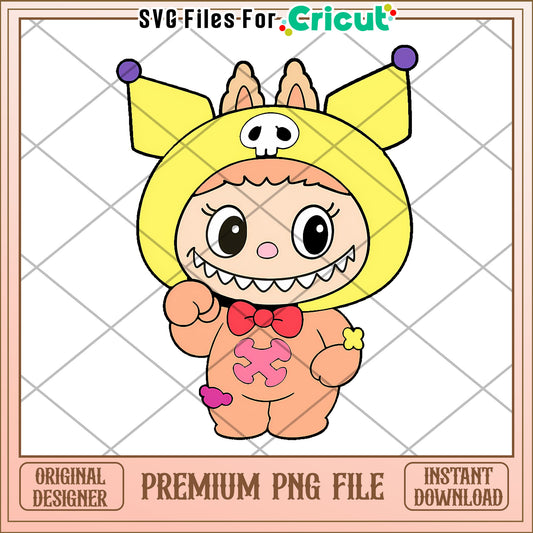 Kuromi labubu png, secret labubu​ png, labubu art​​​ png