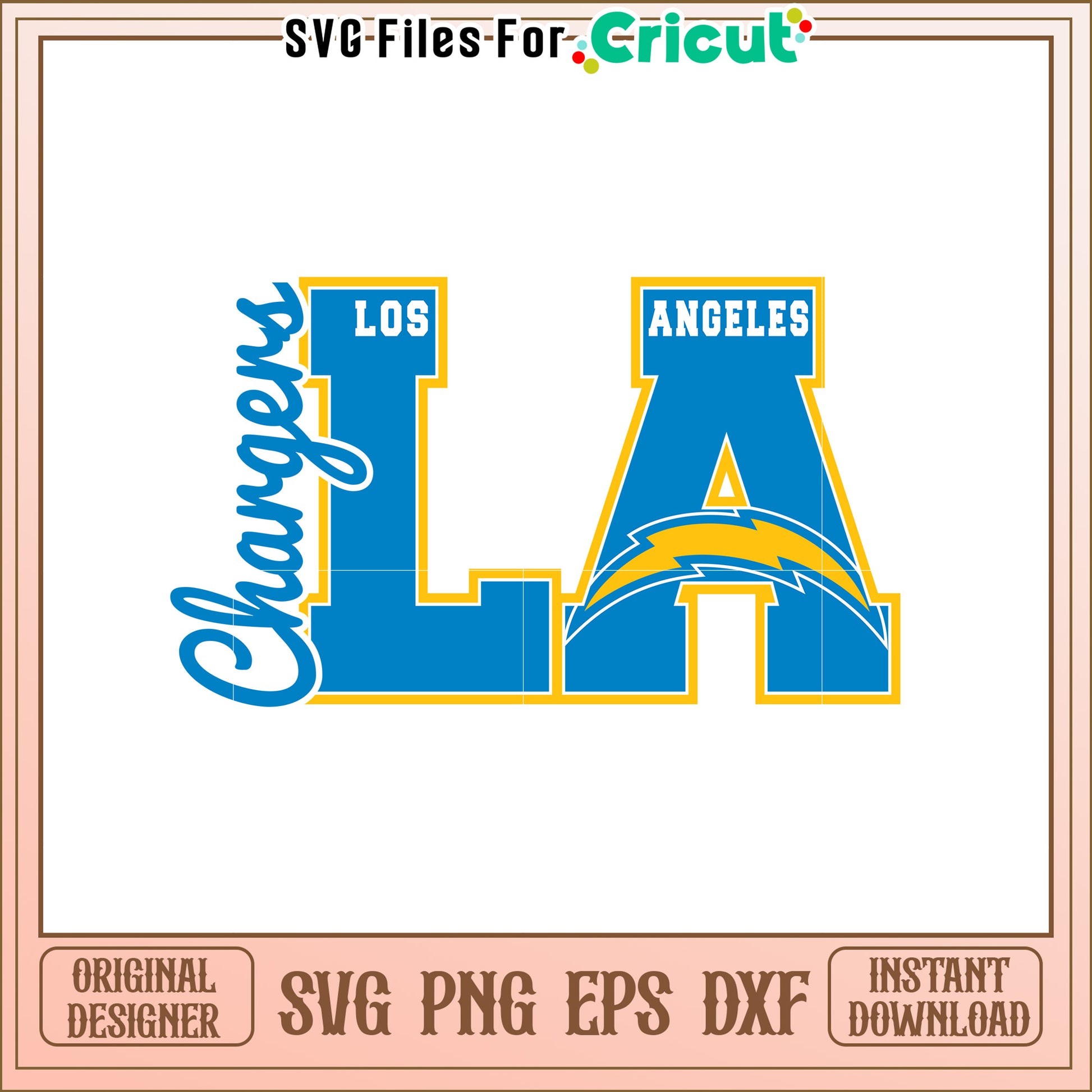 LA Chargers SVG Design
