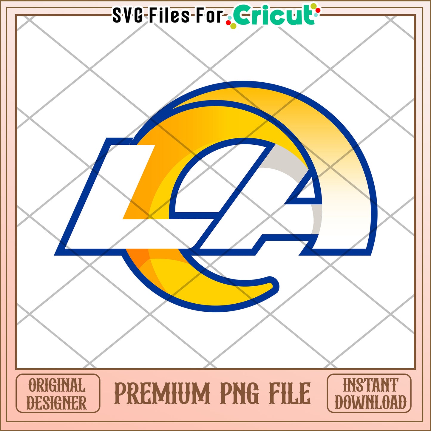 LA Logo Design PNG, perfect for Cricut crafts and projects