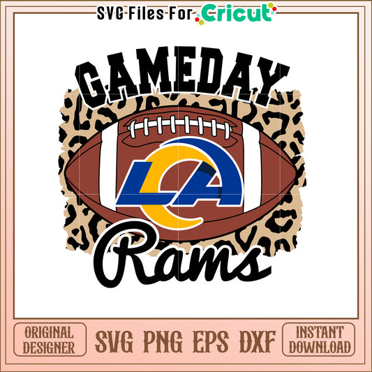LA Rams Gameday SVG Design