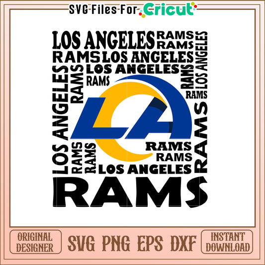 LA Rams Logo SVG Design Download