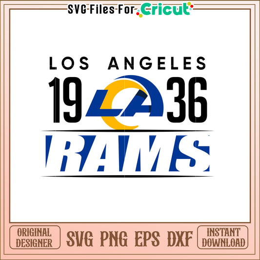 LA Rams SVG Design Download