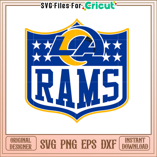 LA Rams SVG Logo Design