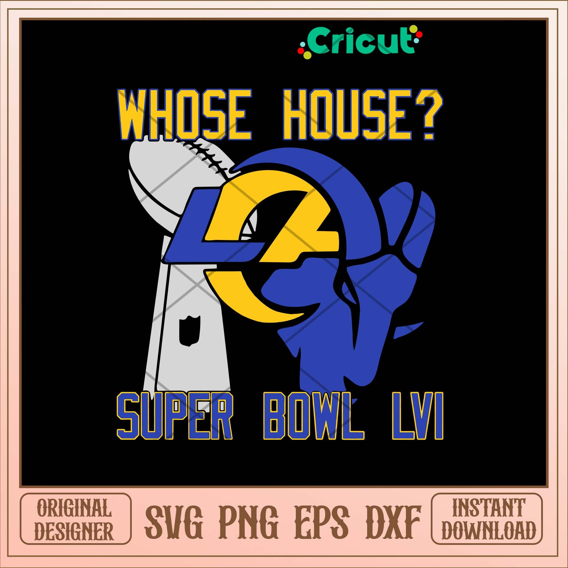 LA Rams Super Bowl Bound LVI 2022 Svg, NFL svg bundle