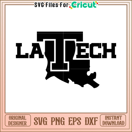 LA Tech SVG Design for Cricut, Premium Digital Download for Crafts