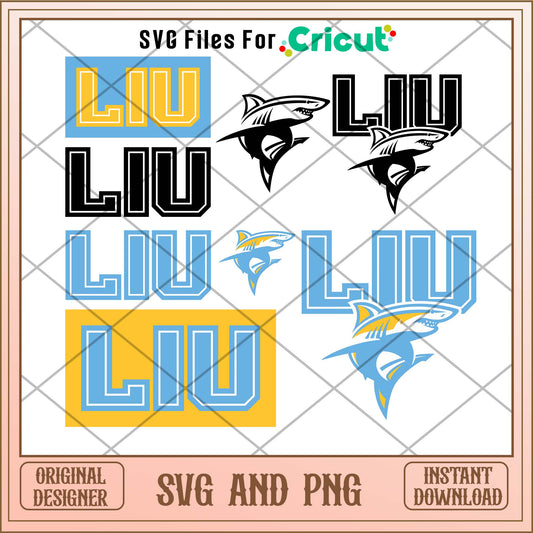 LIU Sharks svg, LIU Sharks svg bundle, NCAA svg