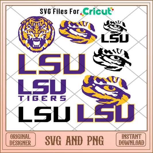 LSU Tigers svg, LSU Tigers svg bundle, NCAA svg