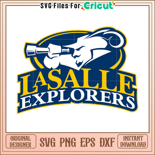 LaSalle Explorers Team Logo SVG Design, Perfect for Cricut Projects
