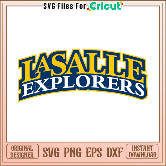 La Salle Explorers logo design for Cricut, perfect for custom projects and crafts