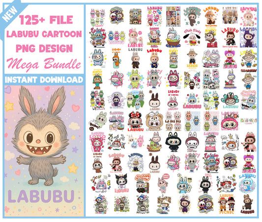 Labubu Cartoon PNG bundle