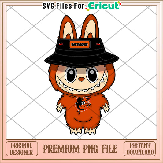 Labubu baltimore ravens nfl design png, nfl 2025 png, cute labubu toys png
