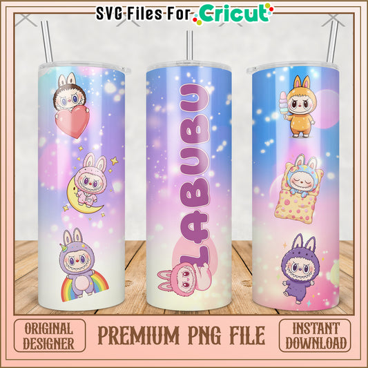 Labubu beautiful tumbler png, labubu doll png, labubu toys png