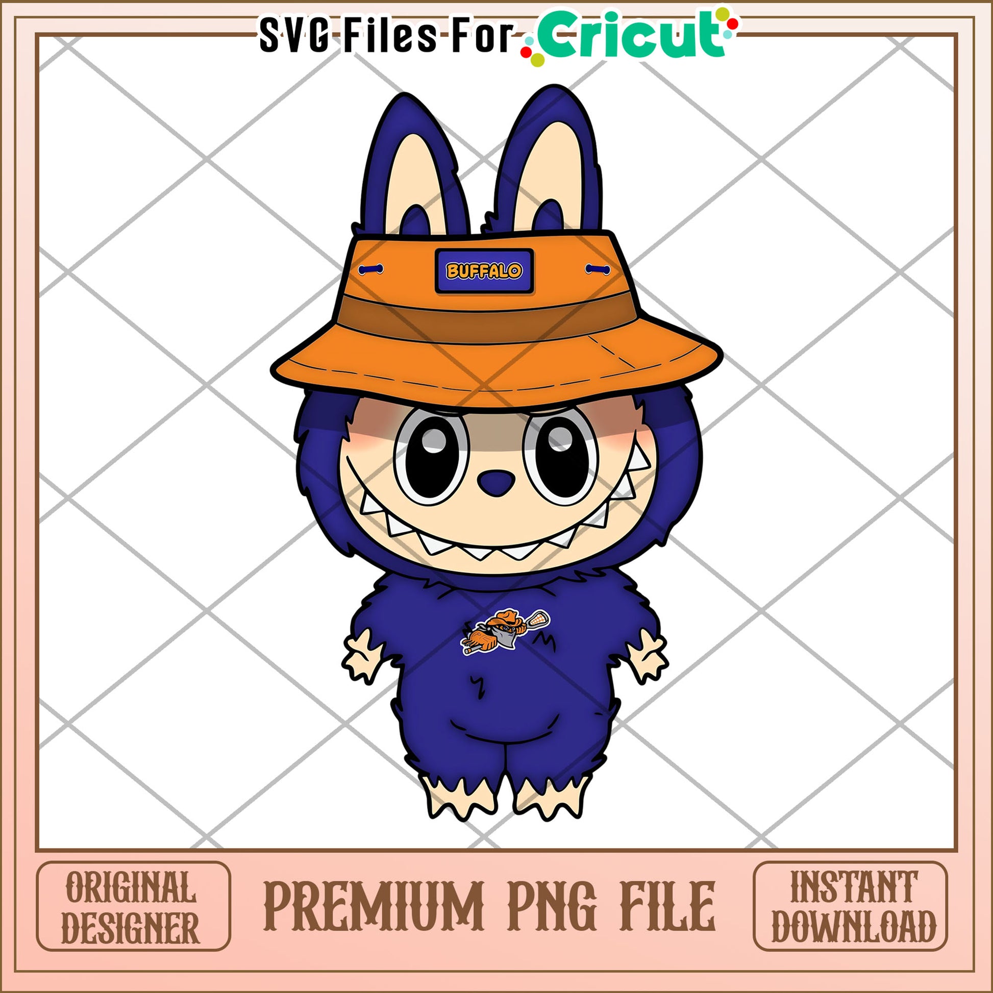 Labubu buffalo nfl design png, nfl 2025 png, cute labubu toys png