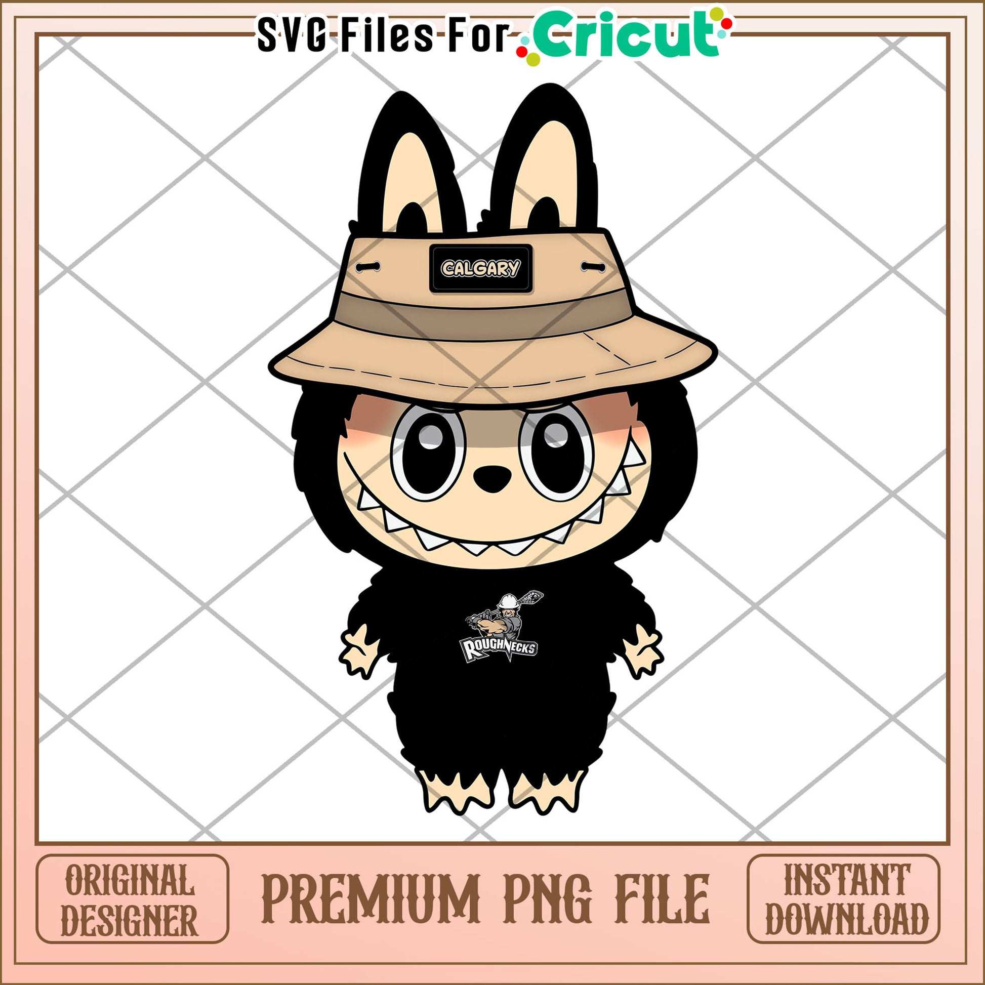 Labubu calgary nfl design png, nfl 2025 png, cute labubu toys png