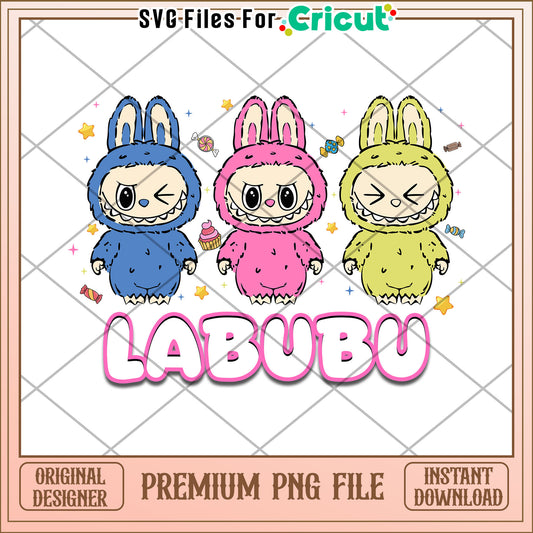 Labubu characters png, labubu dolls png, popmart labubu png