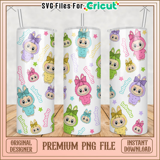 Labubu characters tumbler design png, labubu clothes​ png, labubu clothes​​ png 