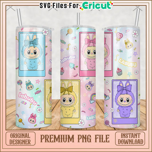 Labubu characters tumbler png, labubu clothes​ png, labubu clothes​​ png