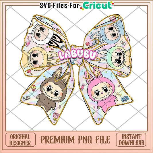Labubu colorful characters png, labubu dolls png, popmart labubu png