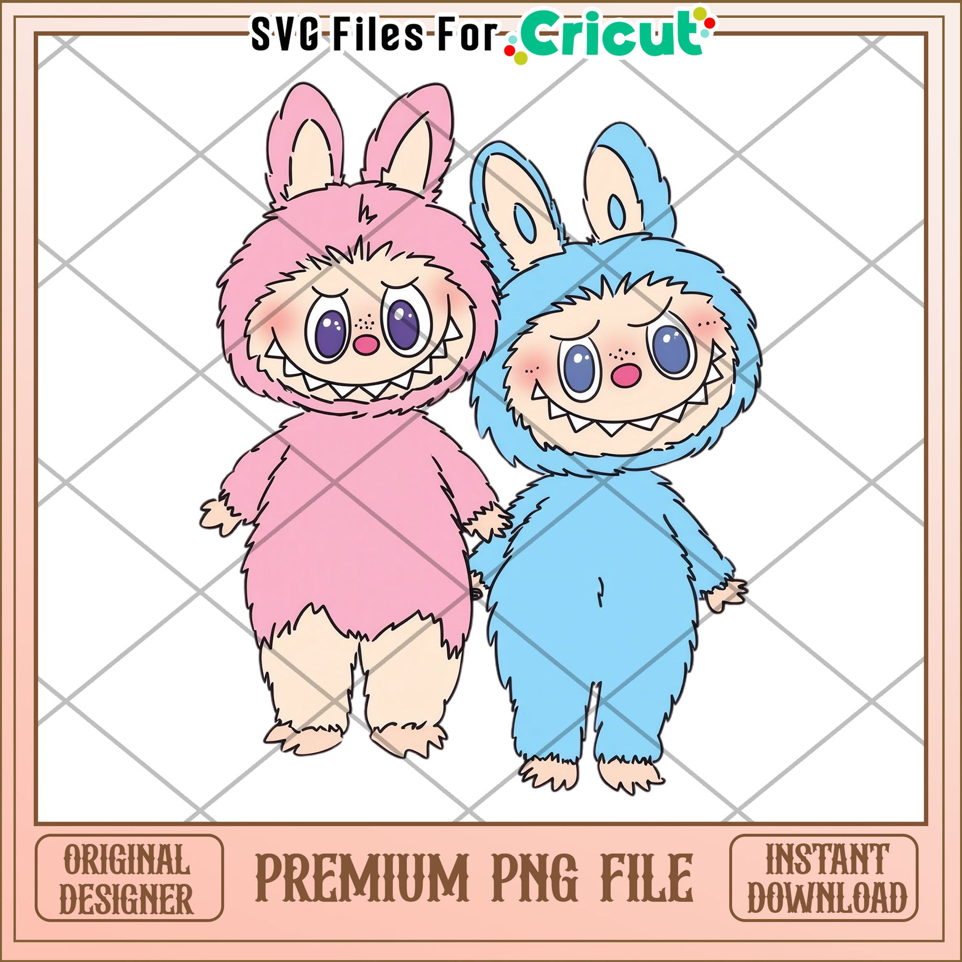 Labubu couple illustrtion png, labubu secret png, cartoon labubu png