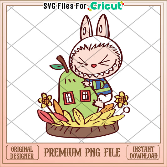 Labubu cute and home png, white labubu png, labubu near me png