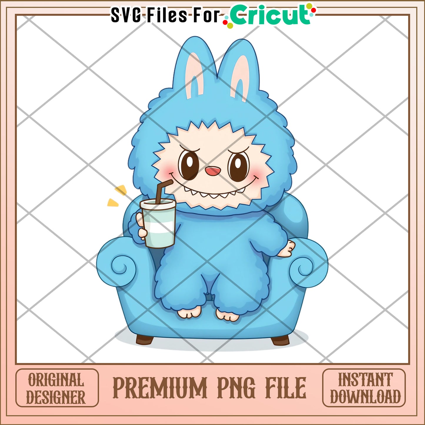 Labubu cute blue characters  design png, cute labubu png, labubu characters png