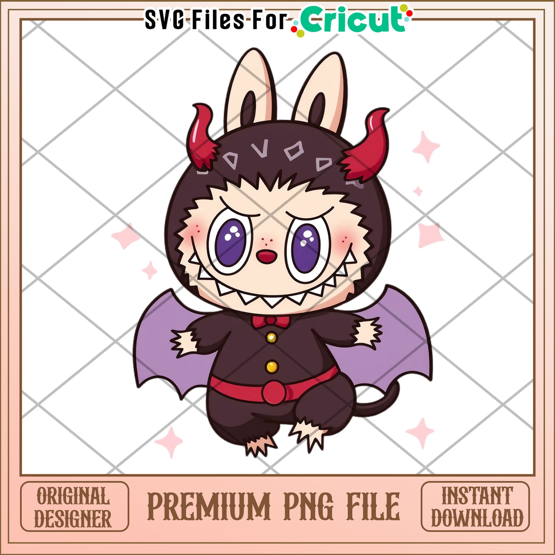 Labubu cute demon design png, cute labubu png, labubu characters png