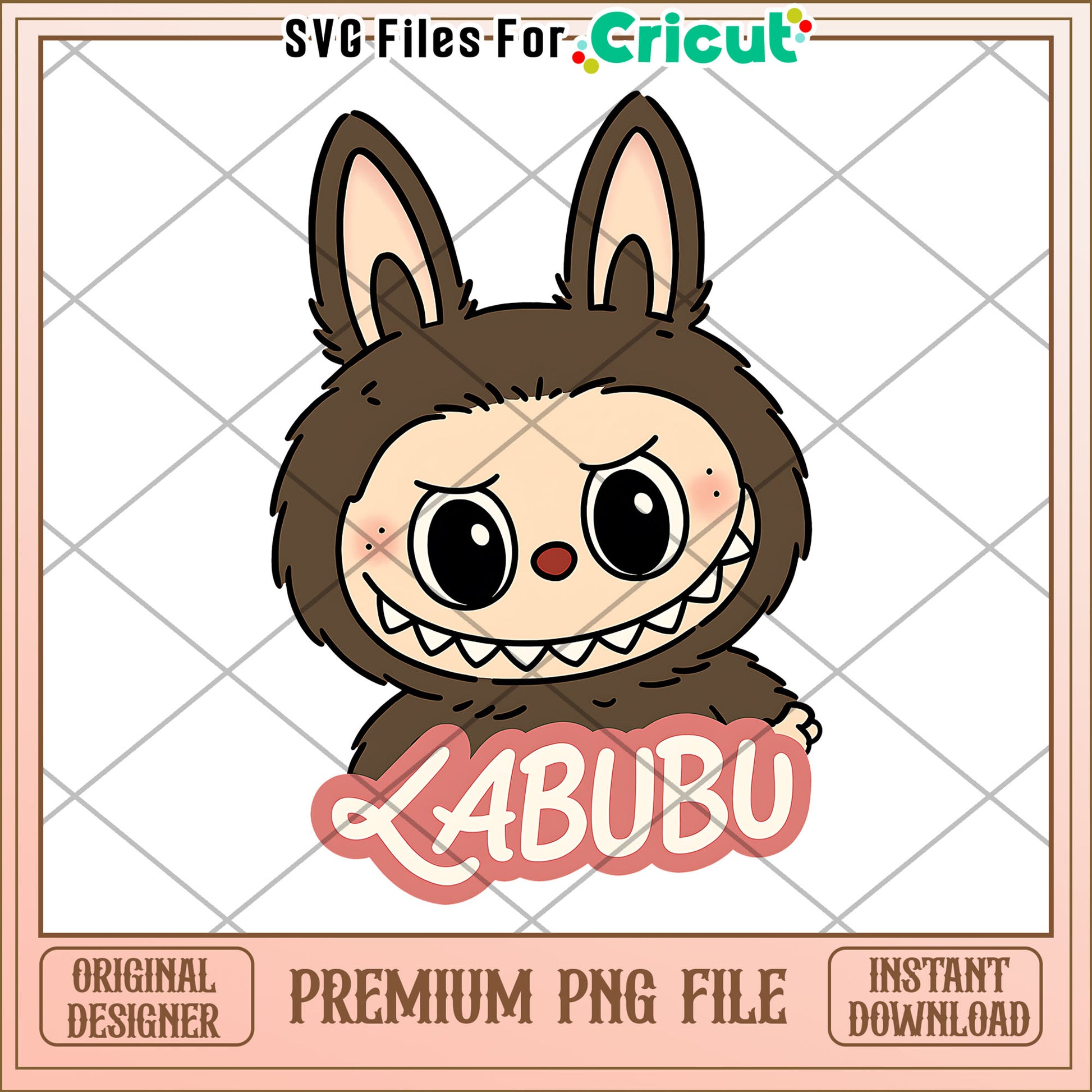 Labubu cute design png, cute labubu png, labubu popmart png