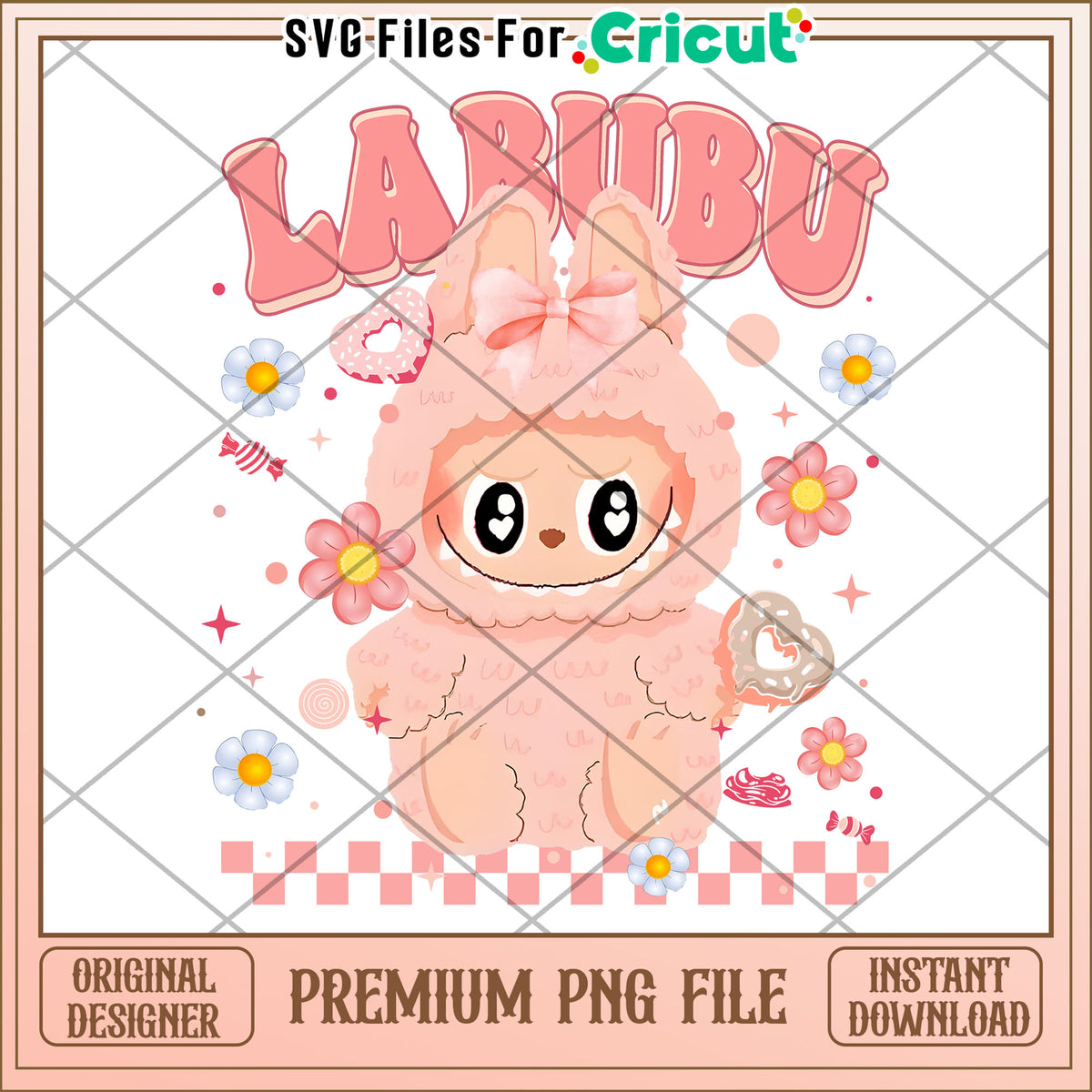 Pink Laboo Labubu cute pink characters design png, labubu popmart png, labubu png ...