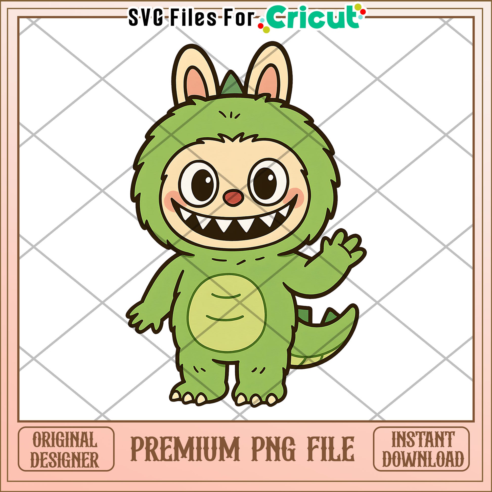 Labubu dinosaur png, cute labubu png, labubu popmart png