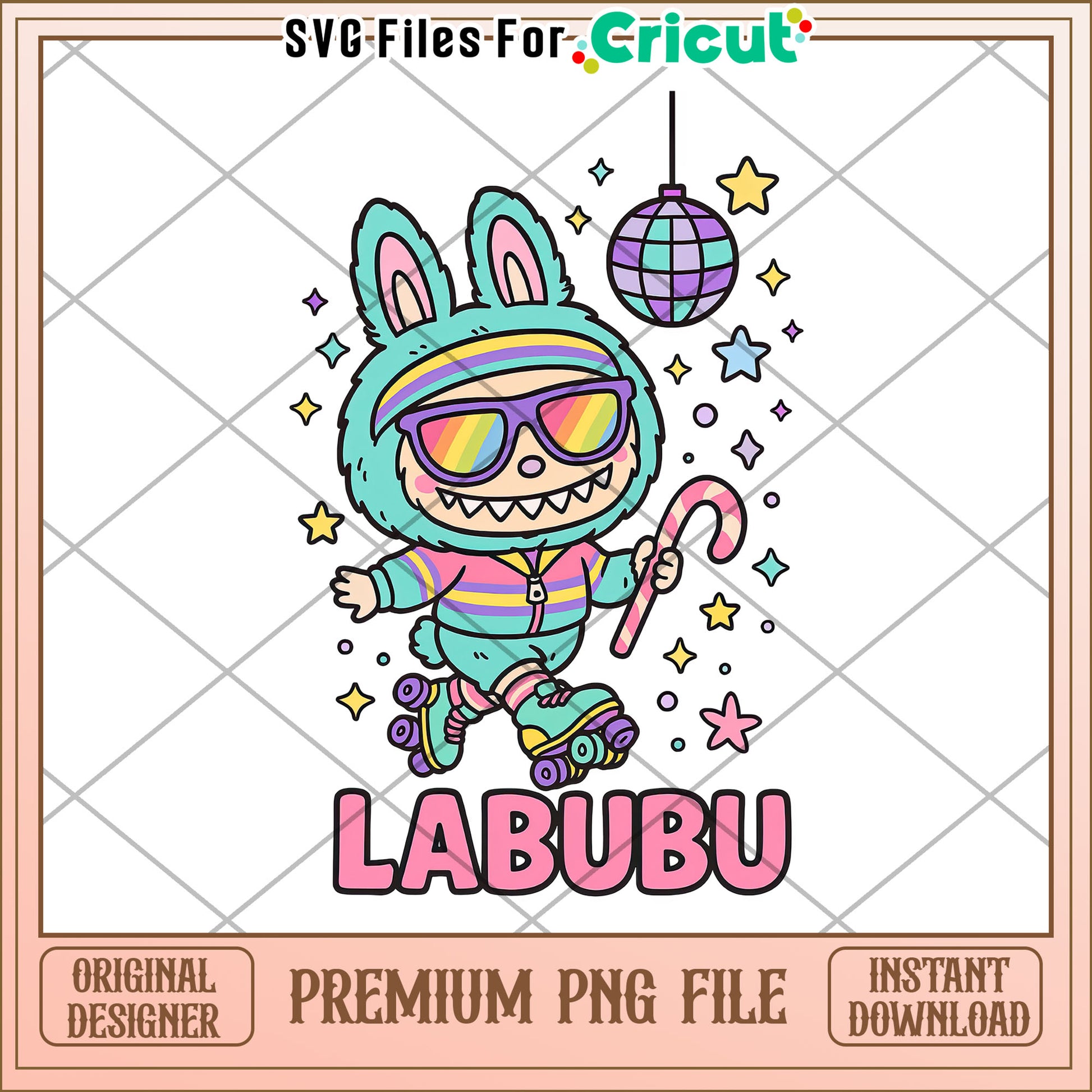 Labubu disco ball png, labubu quotes png, funny labubu png